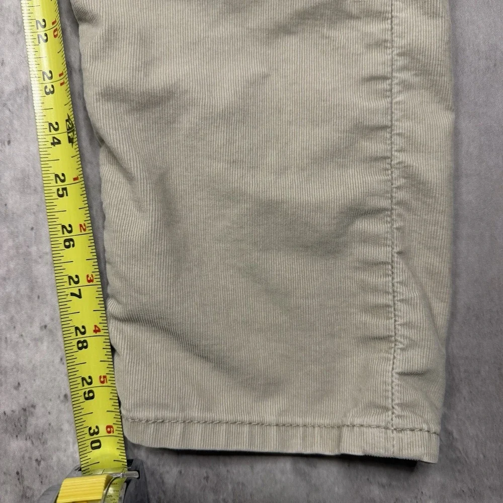Levi's 512 Slim Taper Pants Mens 34x30 Tan Khaki Corduroy Stretch Chinos